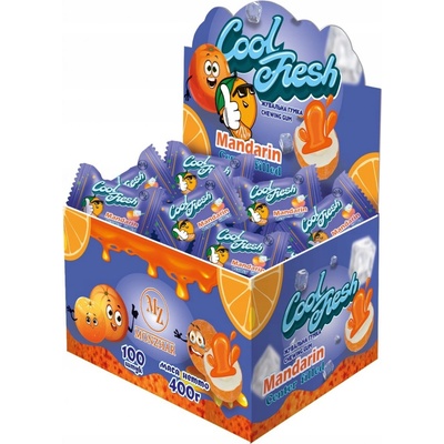 Cool Fresh žvýkačky balónkové žvýkačky s džusem 400 g 100 ks