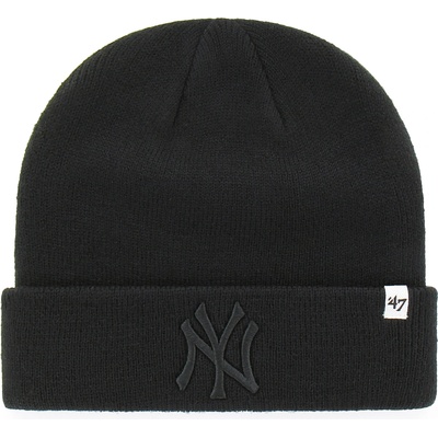 47 Brand Pánská New York Yankees MLB 47 Raised Cuff Knit Black