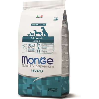 Monge Speciality Line All Breeds Adult Hypoallergenic суха храна за кучета - сьомга и риба тон 2, 5 кг