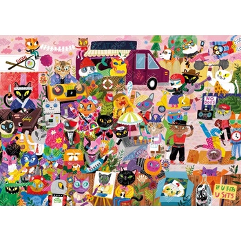 Image 1 of Magnolia - Puzzle Cat Crowd - 1 000 piese