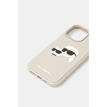 KARL LAGERFELD Кейс за телефон Karl Lagerfeld iPhone 16 Pro Max в бежово KLHCP16XRBCKCHLE (KLHCP16XRBCKCHLE)