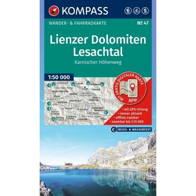 Lienzer Dolomiten, Lesachtal (Kompass - 47) - turistická mapa