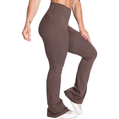 Better Bodies FLARE PANTS hnedé
