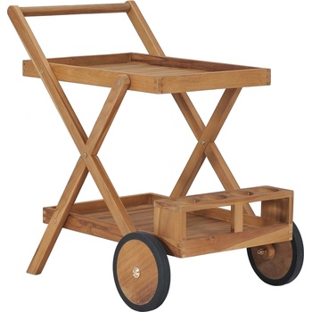 Image 1 of vidaXL Количка за чай, тиково дърво масив (49425)