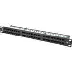 Lanberg PPU5-1048-B пач панел 1U 48 порта RJ-45 Cat5e черен (PPU5-1048-B)