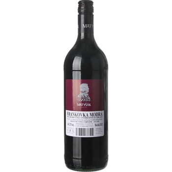 Matyšák Frankovka modrá 2021 12,5% 1 l (čistá fľaša)
