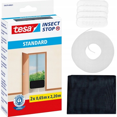 Tesa Insect Stop Standard 55679-00021-03 2 x 0,65 m x 2,2 m antracitová