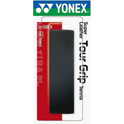 Yonex Super Leather Tour Grip Tennis 1ks Čierna