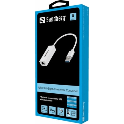 Sandberg USB3.0 Gigabit Network Adapter, 133-90