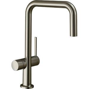 Hansgrohe Кухненски смесител Hansgrohe Talis M54 U 220, едноръкохватков, с матов хром, 1 струя и кран за студена вода (72807800)