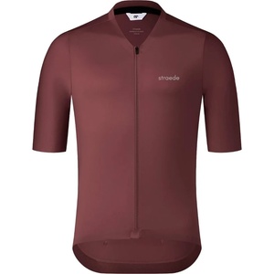 straede Фланелка с къс ръкав за колоездене straede Aerlig Jersey Cycling jersey - Wine - размер M (056-4256-1213)