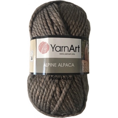 Příze Alpine Alpaca 438 šedohnědá