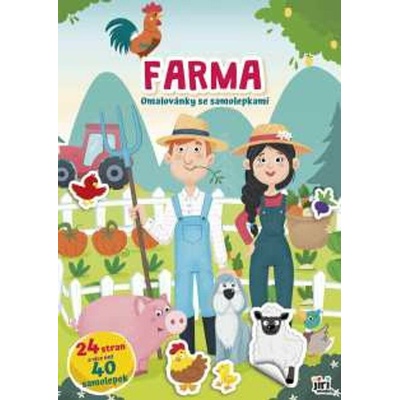Jiří Models Farma Vymaľovanky so samolepkami A4
