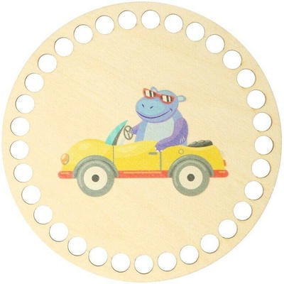 Natana dno na košík auto a hroch 15cm