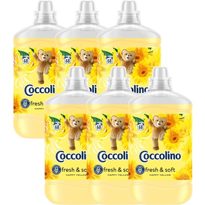 Coccolino Happy Yellow Rinse концентрат 408 измиване 6x1700ml (8720181410666)