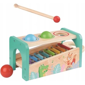 Image 1 of Woodyland Музикален свят - бебешки ксилофон с чукче и топки