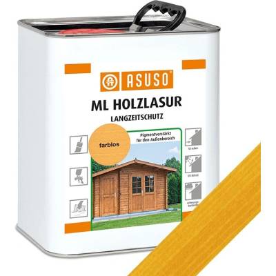 Lazura rozpouštědlová olejová pigmentová ASUSO ML Holzlasur borovice 2,5 l