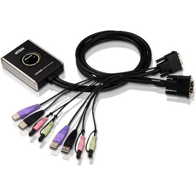 ATEN KVM суич ATEN CS682 - 4x USB A, 2x DVI, 4x 3.5mm jack (CS682-AT)