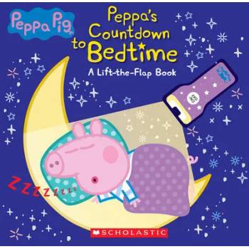 Image 1 of Countdown to Bedtime: Lift-The-Flap Book with Flashlight (Peppa Pig) [With Mini Peppa Pig Flashlight] | Scholastic