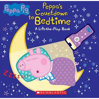 Countdown to Bedtime: Lift-The-Flap Book with Flashlight (Peppa Pig) [With Mini Peppa Pig Flashlight] | Scholastic