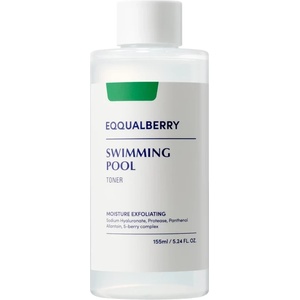 EQQUALBERRY Swimming Pool Daily Facial Toner - Хидратиращ и ексфолиращ тоник за лице 155мл
