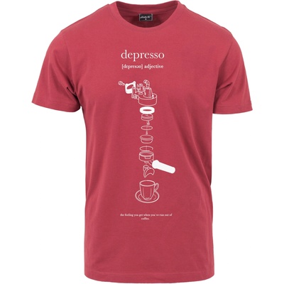 Mister Tee Мъжка тениска в червен цвят Mister Tee DepressoUB-MT2029-00207 - Червен, размер XS