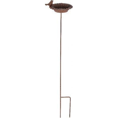 Escheat Design Pítko pro ptáčky Flower Best for Birds zápich 14 x 77 cm hnědá – Hledejceny.cz