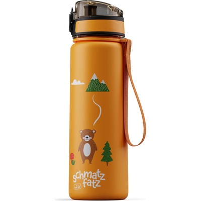 Klarstein schmatzfatz, бутилка за пиене, спортна бутилка, 500 мл, 24 см, тритан (SMF5-OrangeFor-500ml) (SMF5-OrangeFor-500ml)