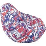 PUFRELAX Калъф за пуф круша, 320л. , Nirvana Grande - Pop Art (COVER_PUF-G-NGR-TEXP-POP) - topmarket