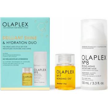 OLAPLEX Brilliant Shine & Hydration Duo козметика за коса за хидратация и блясък