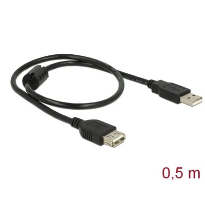 Delock 83401 USB2.0 hosszabító kábel 50cm (Delock 83401) (Delock 83401)