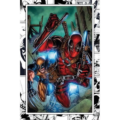 CurePink: | Plakát Marvel Comics: Wolverine & Deadpool (61 x 91,5 cm) [PP2400604]