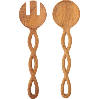 Bloomingville Лъжици за салати Pinar светлокафяви 2 бр (82064177)