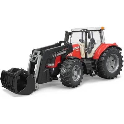 BRUDER Брудер трактор massey ferguson 7624 с челен товарач (03047)