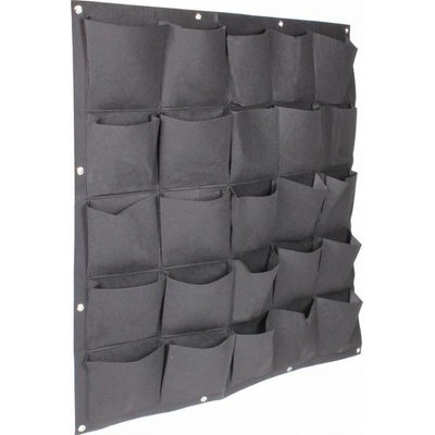 Merco Wall Grow Bag 25 textilné kvetináče na stenu čierna