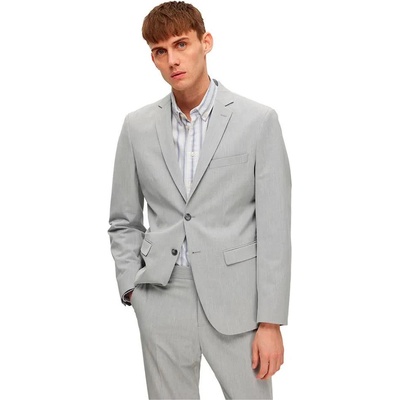 SELECTED Сако Selected Slim-Liam Flex B blazer - Black (Light Grey Melange)