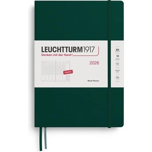 Leuchtturm1917 372757 Weekly Planner Composition (B5) 2026, Forest Green, English (372757)