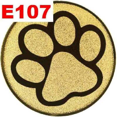 Emblém E107 TLAPKY umístění na sportovní pohár nebo medaili 25 mm