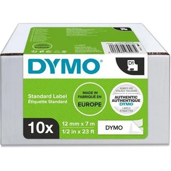 DYMO Комплект ленти за етикетиращи машини, 12 мм x 7 м, DYMO "D1", бяло-черни 2093097 (2093097)