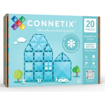 CONNETIX CONNETIX® Charity Pack Teal магнитен строителен комплект 20 бр