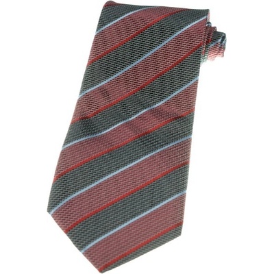 Kravata tmavočervená s pásmi tmavočervená