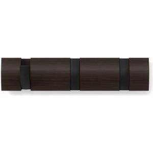 Umbra HK Limited Umbra Закачалка с 3 бр. куки flip - цвят черен/орех (umbra-318853-048)