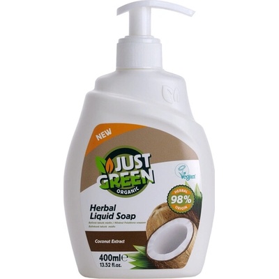Just Green Organic organické tekuté mýdlo kokos 400 ml