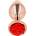 Метален анален плъг с червена роза, 8, 9см. - Kink Plug Rose Pink (D-242589)