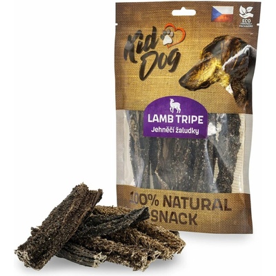 KIDDOG 100% Natural Snack jahňacie žaludek 12 cm 100 g