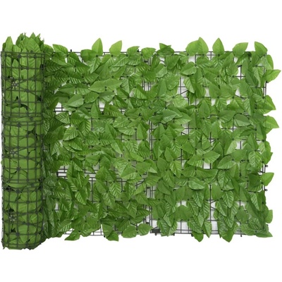 Petrashop Balkónová zástěna se zelenými listy 500 x 75 cm Zelená
