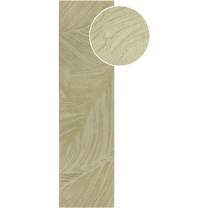 Flair Rugs Зелен вълнен килим 60x230 cm Lino Leaf - Flair Rugs (503119373944)