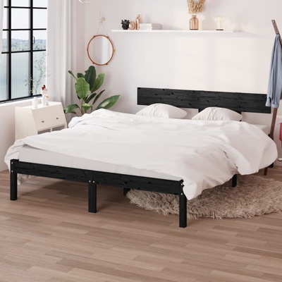 Nábytek XL 810126 Rám postele černý masivní borovice