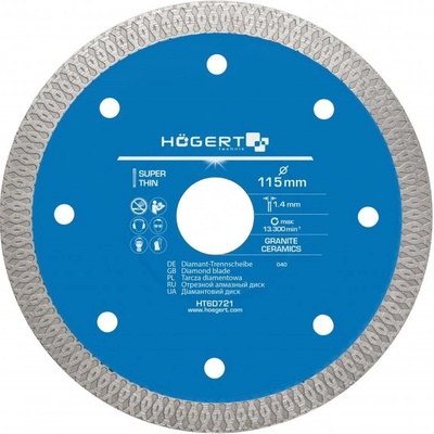 Högert Diamantový kotouč 115 mm HT6D721