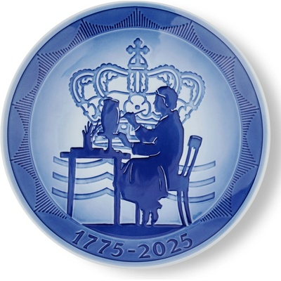 Royal Copenhagen Porcelánový talíř Blue Collectibles Anniversary 18 cm, modrá barva, porcelán